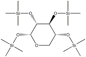 1-O,2-O,3-O,4-O-Tetrakis(trimethylsilyl)-α-D-xylopyranose 结构式