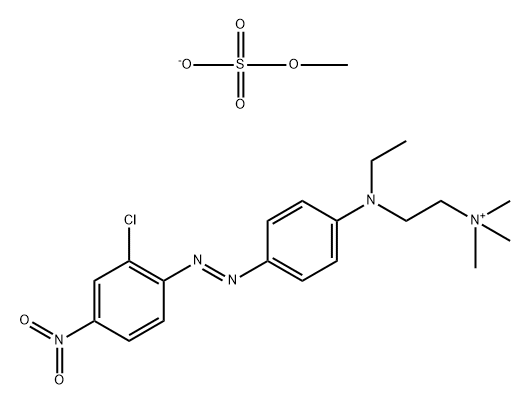 [2-[[4-[(2-CHLORO-4-NITROPHENYL)AZO]PHENYL]ETHYLAMINO]ETHYL]TRIMETHYLAMMONIUM] METHYL SULPHATE 结构式