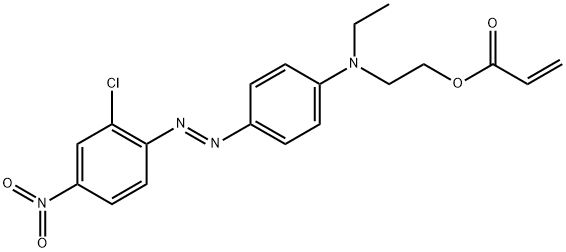 聚(丙烯酸分散红13酯) 结构式