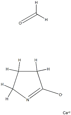 聚氧亚甲基吡咯烷酮钙 结构式