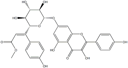 望春花黄酮醇苷I 结构式