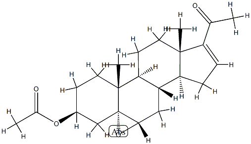 醋酸妊娠双烯醇酮酯杂质M 结构式