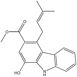 clausine F 结构式