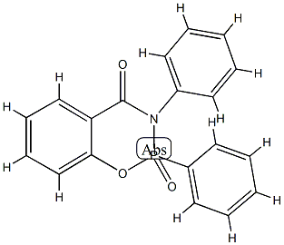 9-oxo-8,9-diphenyl-10-oxa-8-aza-9$l^{5}-phosphabicyclo[4.4.0]deca-1,3, 5-trien-7-one 结构式