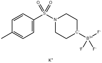 N-对甲基苯磺酰基哌啶三氟硼酸钾 结构式