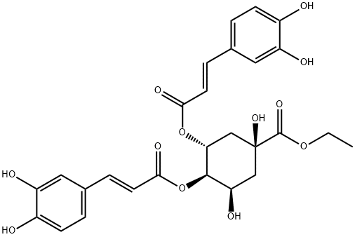 3,4-二咖啡酰奎宁酸乙酯 结构式
