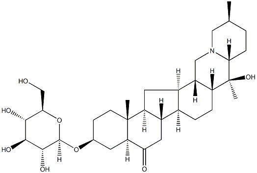 西贝母碱-3-0-Β-D-葡萄糖苷 结构式