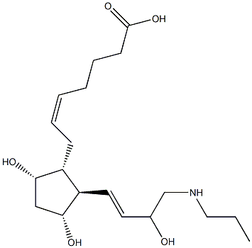 17-azaprostaglandin F2alpha 结构式