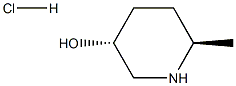 (3R,6R)-6-甲基哌啶-3-醇盐酸 结构式