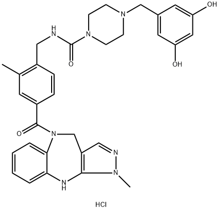 WAY-267464 dihydrochloride 结构式