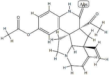 10-乙酰氧基攀援山橙碱 结构式
