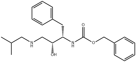 [(1S,2R)-1-苄基-1-苄氧羰基氨基-2-羟基-4-N-异丁基氨基丙烷 结构式