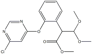 2-[(6-Chloro-4-pyriMidinyl)oxy]-α-(diMethoxyMethyl)benzeneacetic Acid Methyl Ester 结构式