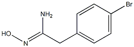 (Z)-2-(4-溴苯基)-N-羟基乙酰脒 结构式