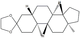 5α-Androstan-3-one ethylene acetal 结构式