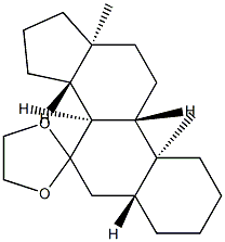 5α-Androstan-7-one ethylene acetal 结构式