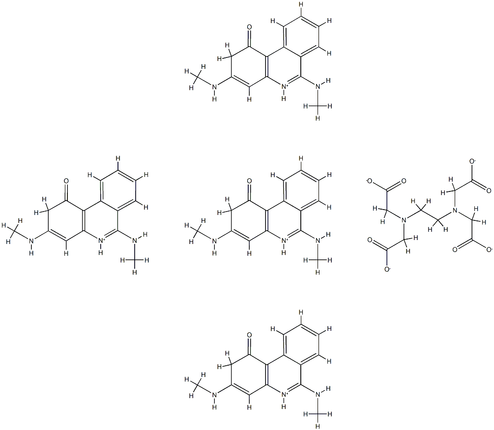 3,6-dimethylaminodibenzopyridonium edetate 结构式
