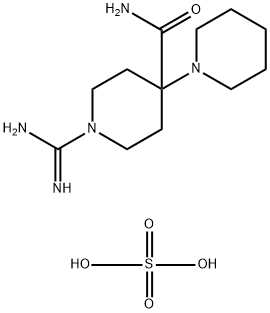 1'-carbamimidoyl-[1,4'-bipiperidine]-4'-carboxamide hemisulfate 结构式