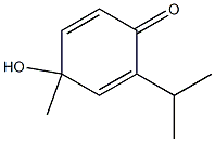 2,5-Cyclohexadien-1-one,4-hydroxy-4-methyl-2-(1-methylethyl)-(9CI) 结构式