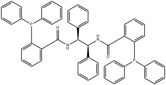 N,N'-[(1S,2S)-1,2-二苯基-1,2-乙二基]双[2-二苯基膦苯甲酰胺] 结构式