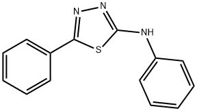 N,5-Diphenyl-1,3,4-thiadiazol-2-amine 结构式