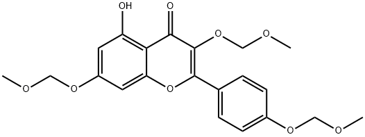 KaeMpferol Tri-O-MethoxyMethyl Ether 结构式