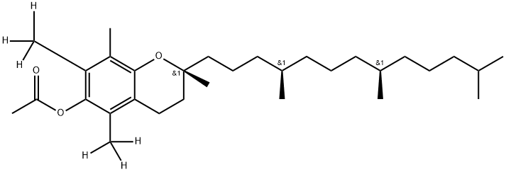 Tokoferol-d6 Acetate 结构式