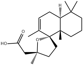 (2R,5S)-4,4'aα,5,5',6',7',8',8'a-Octahydro-2',5,5',5',8'aβ-pentamethylspiro[furan-2(3H),1'(4'H)-naphthalene]-5-acetic acid 结构式