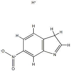 3H-Indole,  6-nitro-,  conjugate  monoacid  (9CI) 结构式