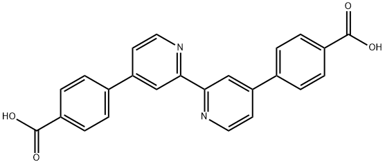 2,2'-联吡啶-4,4'-双(4-苯甲酸) 结构式