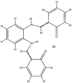 [[2,2'-[1,2-亚苯基双(次氮基次甲基)]]双(苯酚)]合(2-)N,N',O,O')镍 结构式