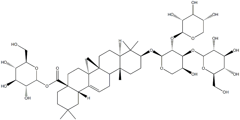 龙牙楤木皂甙VII 结构式