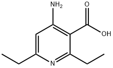 3-Pyridinecarboxylicacid,4-amino-2,6-diethyl-(9CI) 结构式