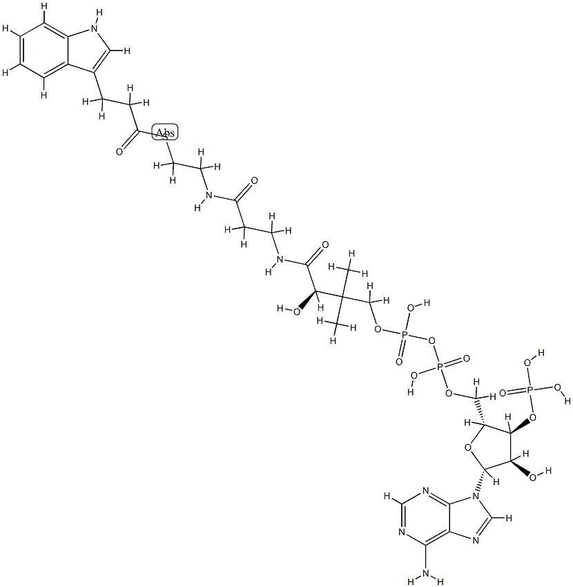 3-indolepropionyl-coenzyme A 结构式