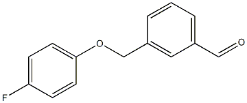 3-((4-氟苯氧基)甲基)苯甲醛 结构式