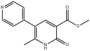 1,6-二氢-2-甲基-6-氧-(3,4′-双吡啶)-5-甲酸甲酯 结构式