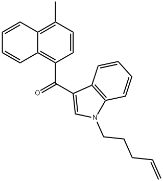 JWH 122 N-(4-pentenyl) analog 结构式