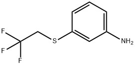 3-[(2,2,2-三氟乙基)硫基]苯胺 结构式