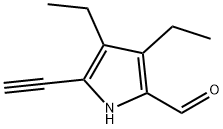 1H-Pyrrole-2-carboxaldehyde,3,4-diethyl-5-ethynyl-(9CI) 结构式