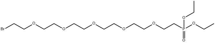 溴-五聚乙二醇-膦酸二乙酯 结构式