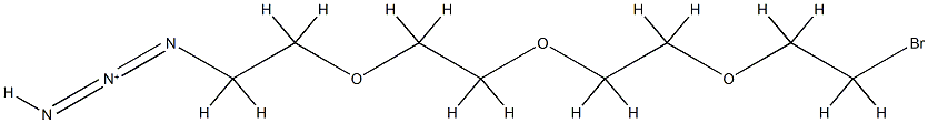 溴代-四聚乙二醇-叠氮 结构式