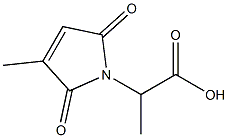 1H-Pyrrole-1-acetic  acid,  2,5-dihydro--alpha-,3-dimethyl-2,5-dioxo- 结构式