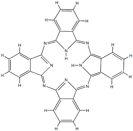 (SP-4-1)-[1,8,15,22-四[2-甲基-1-(1-甲基乙基)丙氧基-29H,31H-酞氰(2-)-N29,N30,N31,N32]铜 结构式