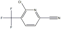 6-Chloro-5-(trifluoromethyl)picolinonitrile 结构式