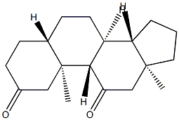 5α-Androstane-2,11-dione 结构式