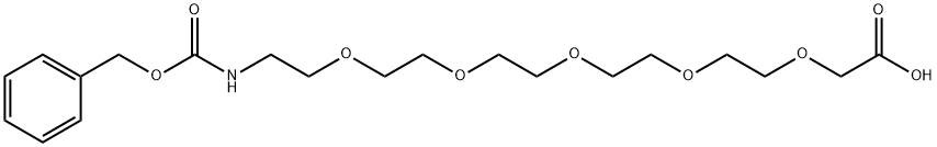 Z-NH-5(ethylene glycol)-acetic acid 结构式