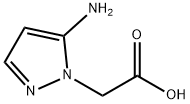 1H-Pyrazole-1-aceticacid,5-amino-(9CI) 结构式