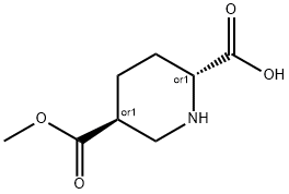 2,5-Piperidinedicarboxylic acid, 5-Methyl ester, (2R,5S)-rel- 结构式