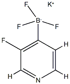 3-氟吡啶-4-三氟硼酸钾 结构式