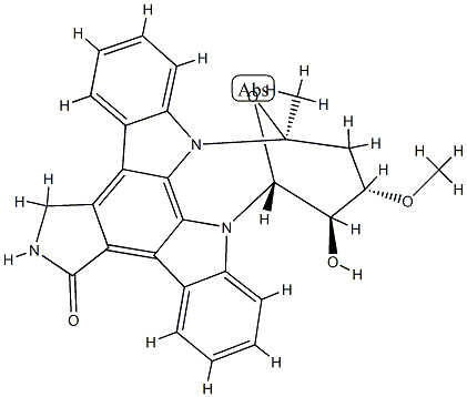 4'-demethylamino-4'-hydroxy-3'-epistaurosporine 结构式